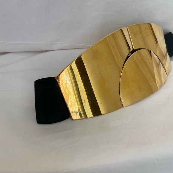 Lanvin  Galvanised gold colored brass metal belt. main image 8